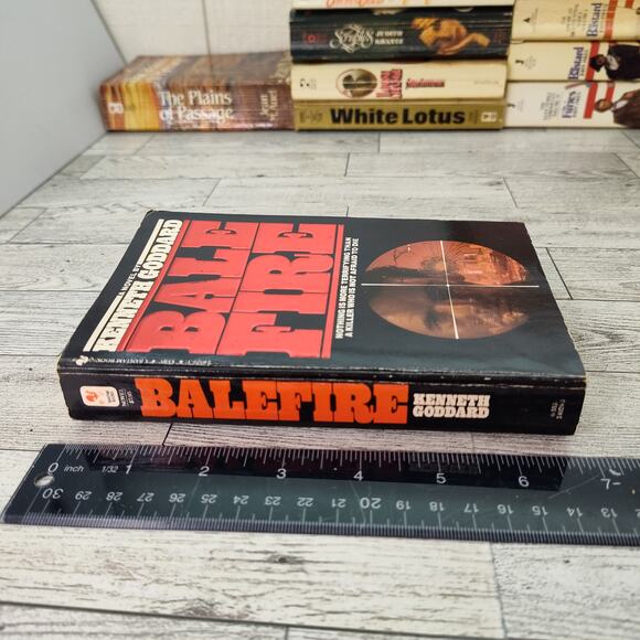 BALEFIRE Kenneth Goddard 1984 Bantam Rack Size 1st Edition Paperback - Picture 7 of 11